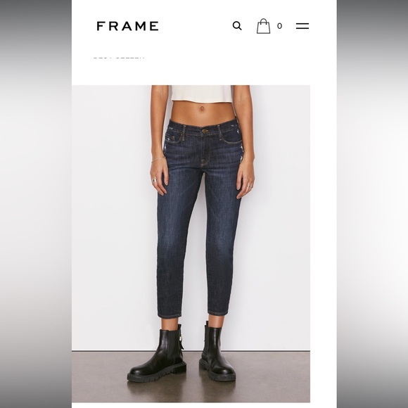 Frame Le Garçon Crop in covant sz 28 - Picture 4 of 14